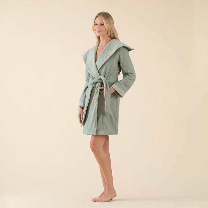 Adriel Unisex Bathrobe Green