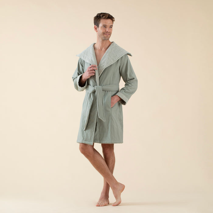 Adriel Unisex Bathrobe Green