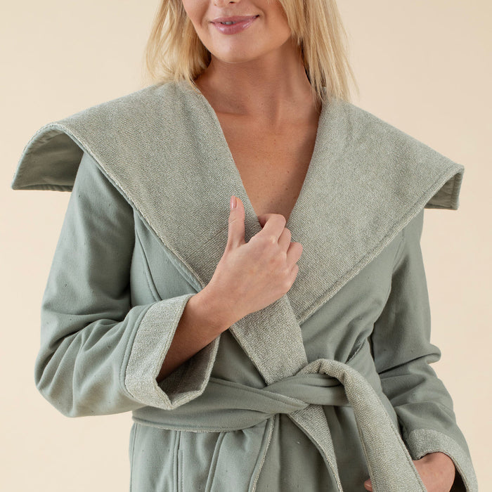 Adriel Unisex Bathrobe Green