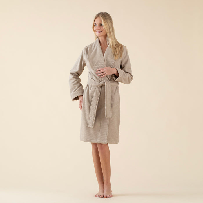 Samantha Woman Bathrobe Beige