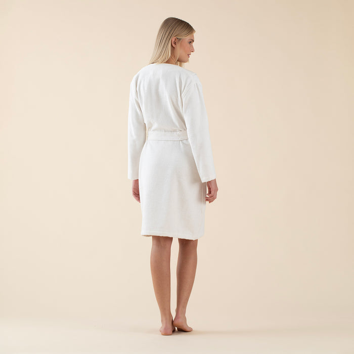 Silve Woman Bathrobe Ecru