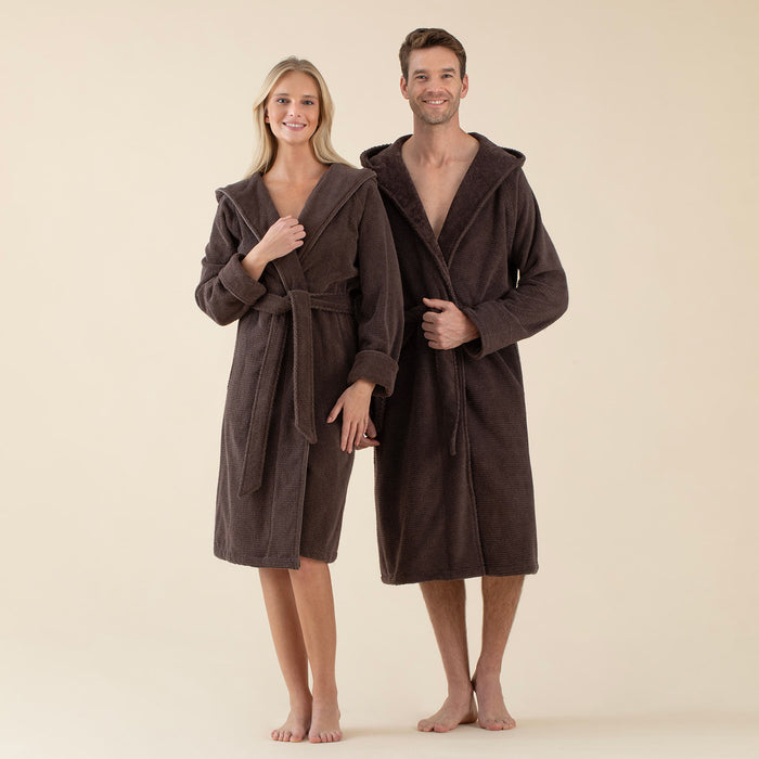 Arcana Unisex Bathrobe Dark Brown