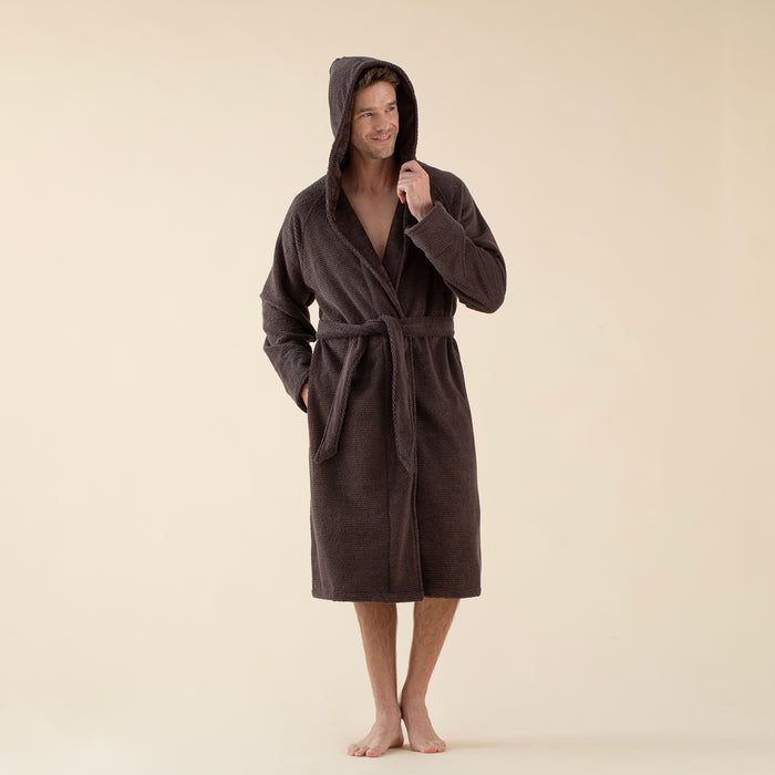 Arcana Unisex Bathrobe Dark Brown