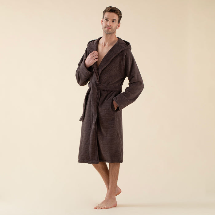 Arcana Unisex Bathrobe Dark Brown