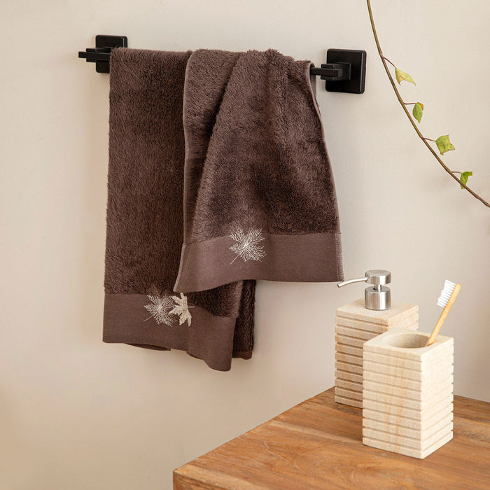 Alven Hand Towel 30x50 cm Dark Brown