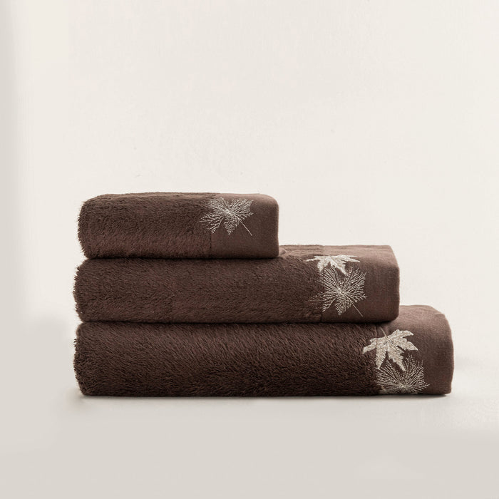 Alven Face Towel 50x90 cm Dark Brown