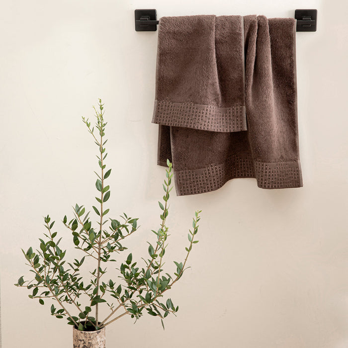 Albin Hand Towel 30x50 cm Dark Brown