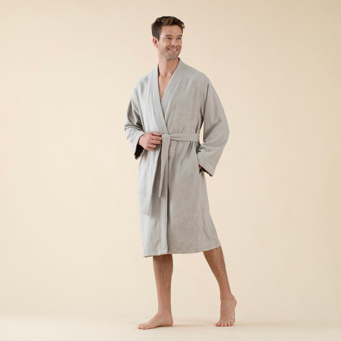 Adira Unisex Bathrobe Light Grey