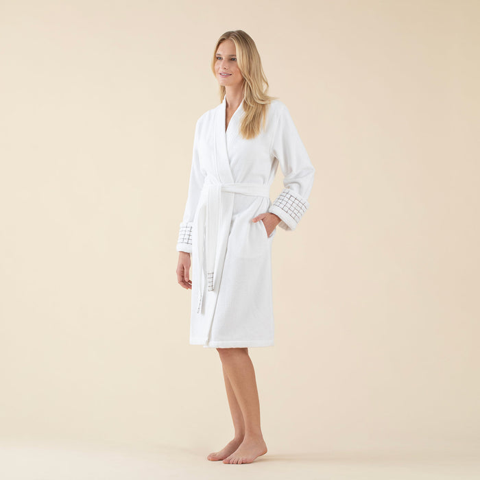 Nathan Unisex Bathrobe White