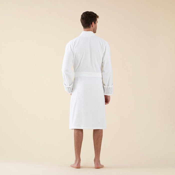 Nathan Unisex Bathrobe White