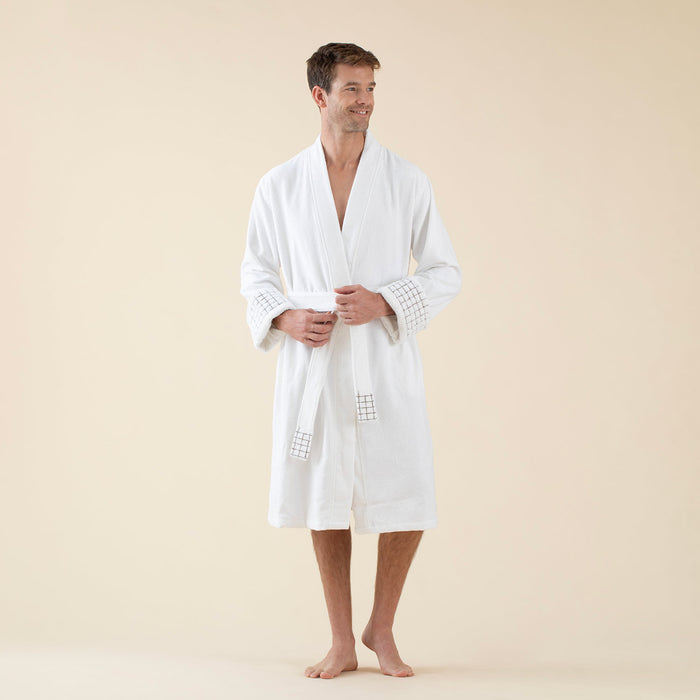 Nathan Unisex Bathrobe White