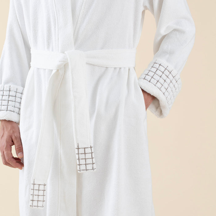 Nathan Unisex Bathrobe White