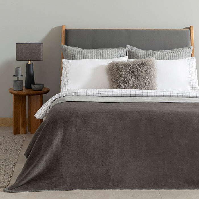 Aventura Blanket Double 200x220 cm Dark Grey