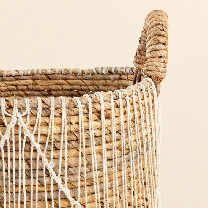 Tordo Dekorative Basket  L NATURAL/WHITE