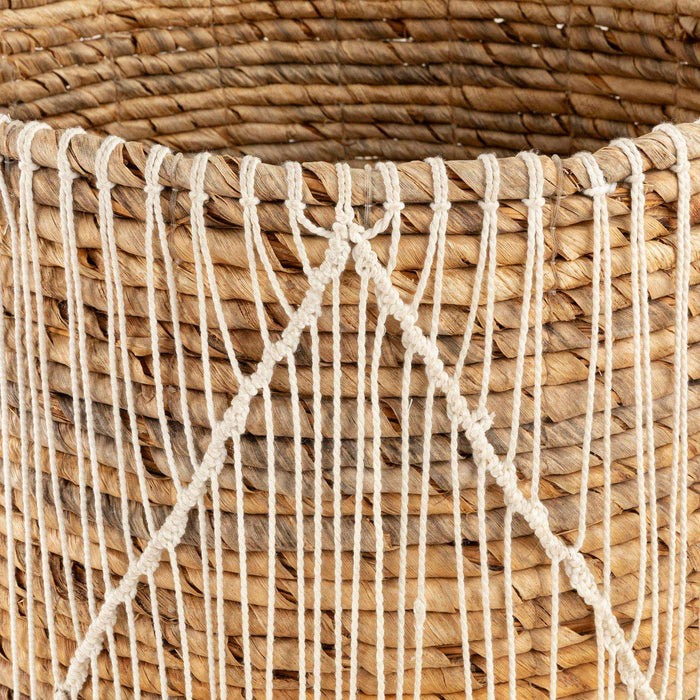 Tordo Dekorative Basket  L NATURAL/WHITE