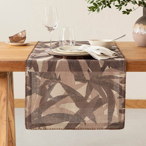 Alamo Runner 50x180 cm Beige/Dark Brown