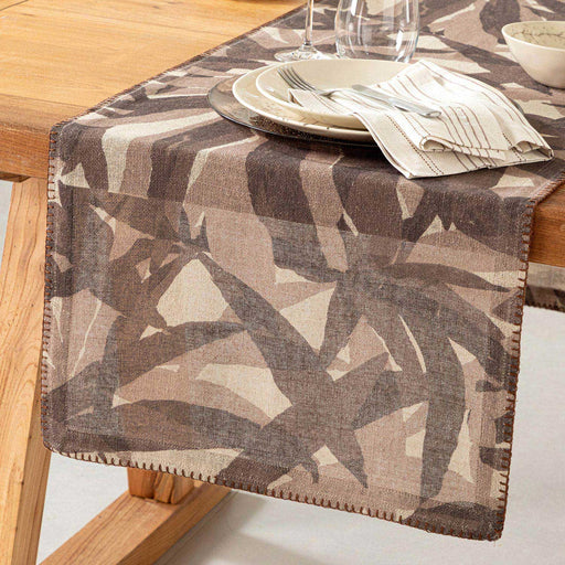 Alamo Runner 50x180 cm Beige/Dark Brown