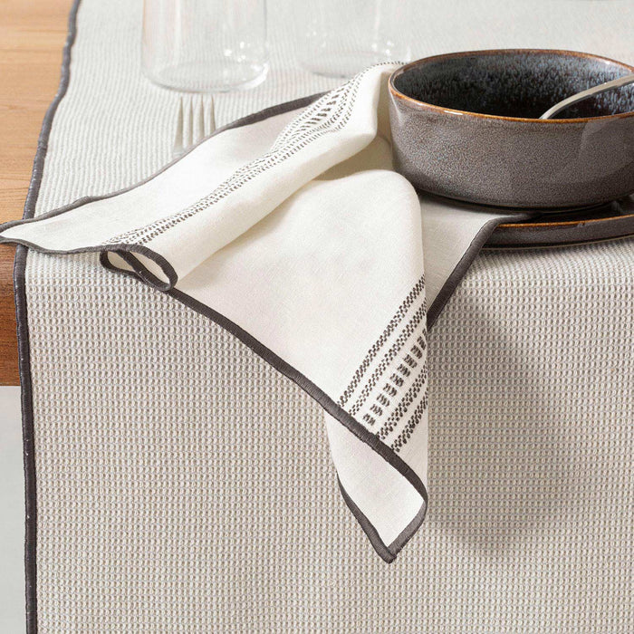 Mestiere Napkin 45x45 cm White-Grey