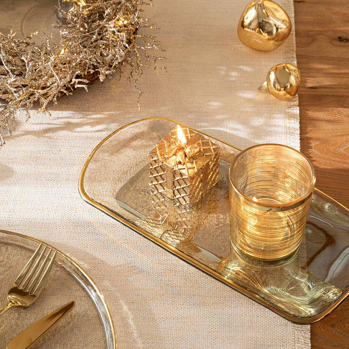 Regua Amber Gold Platter Gold