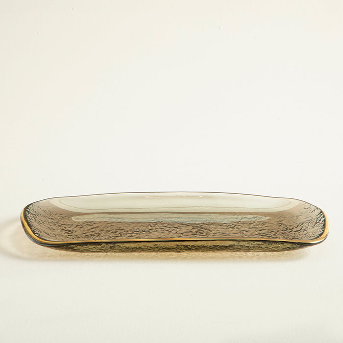 Regua Amber Gold Platter Gold