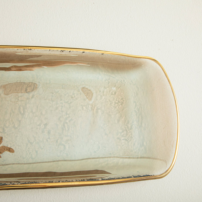 Regua Amber Gold Platter Gold