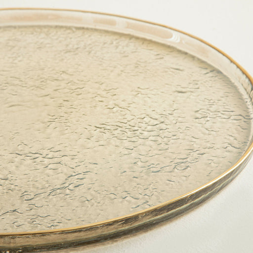 Regua Amber Gold Serving Plate Gold