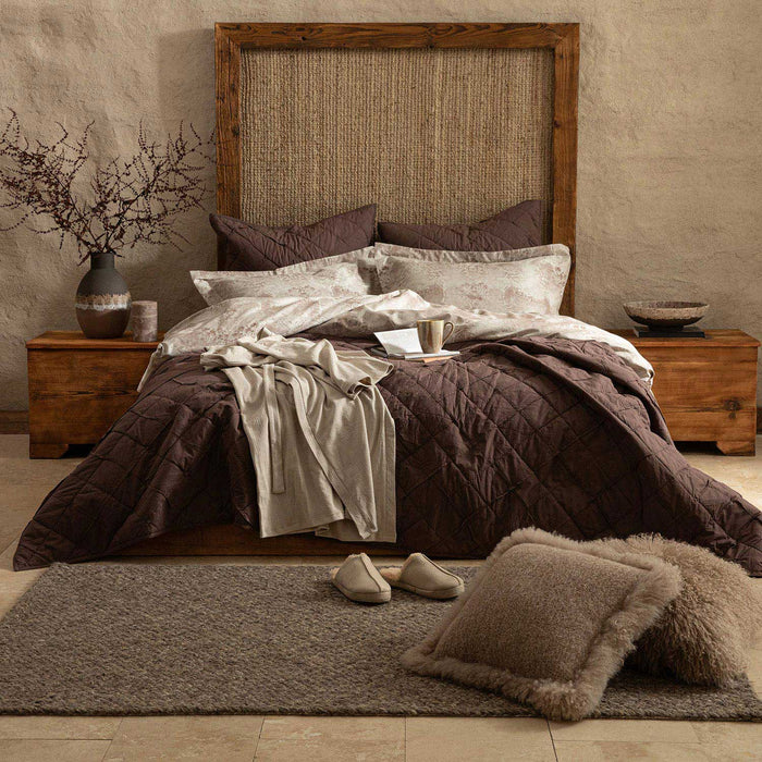 Forrest Duvet Cover Set Double 200x220 cm Coffee