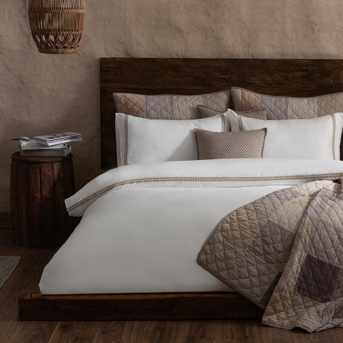 Afra Duvet Cover Set Double 200x220 cm Ecru