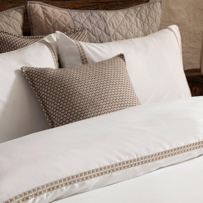 Afra Duvet Cover Set Double 200x220 cm Ecru