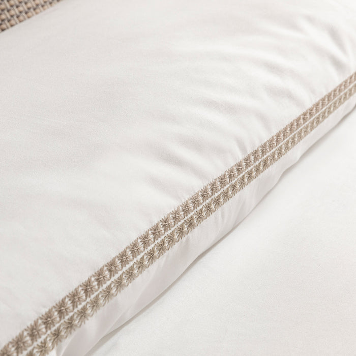 Afra Duvet Cover Set Double 200x220 cm Ecru