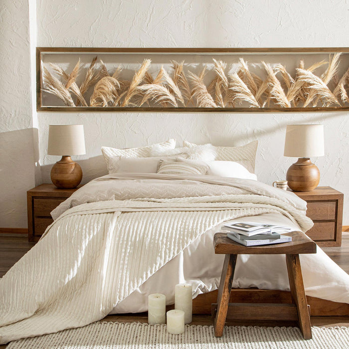 Albin Duvet Cover Set King Size 230x220 cm Beige