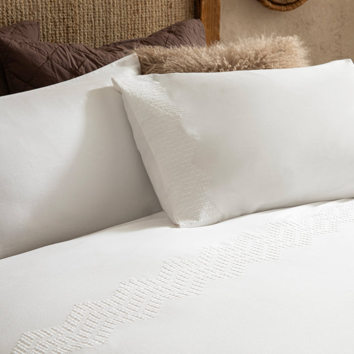 Albin Duvet Cover Set Ekstra King Size 260x220 cm White