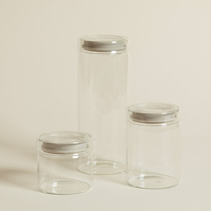 Agni Glass Canister 500 ML Transparent