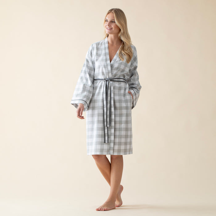 Castillo Woman Morning Gown Grey