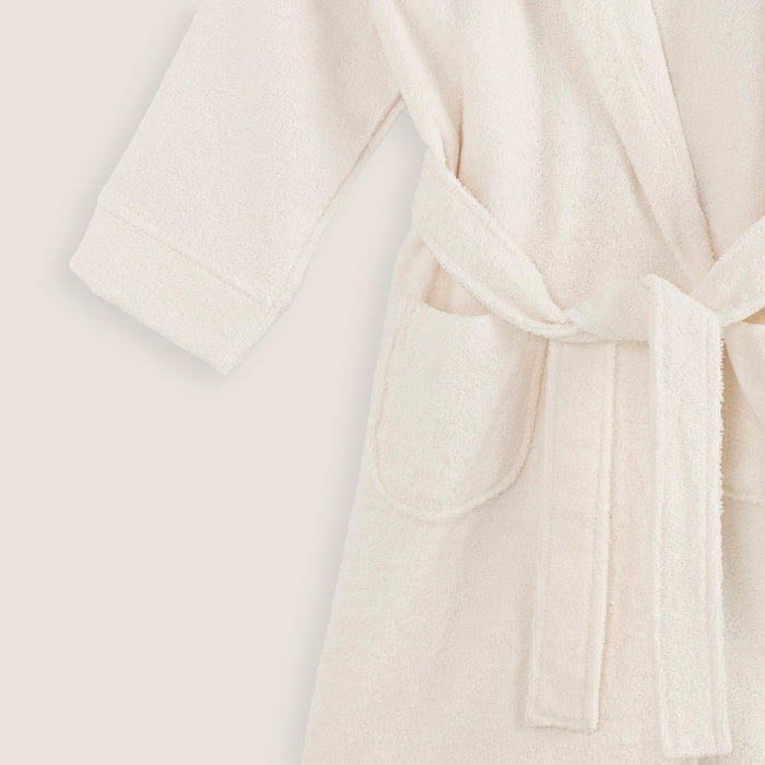 Secret Garden Bathrobe With Hoodie Ecru