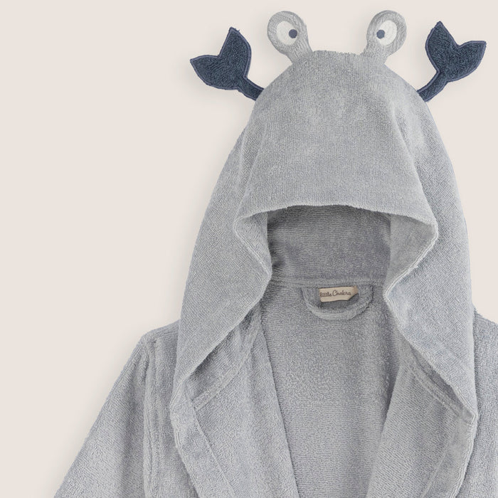 Under The Sea Bathrobe With Hoodie Grey