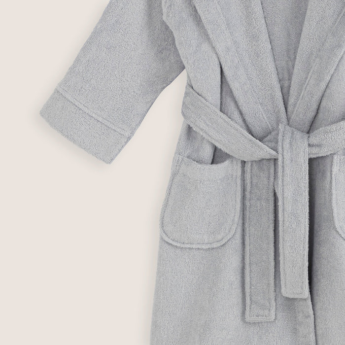 Under The Sea Bathrobe With Hoodie Grey