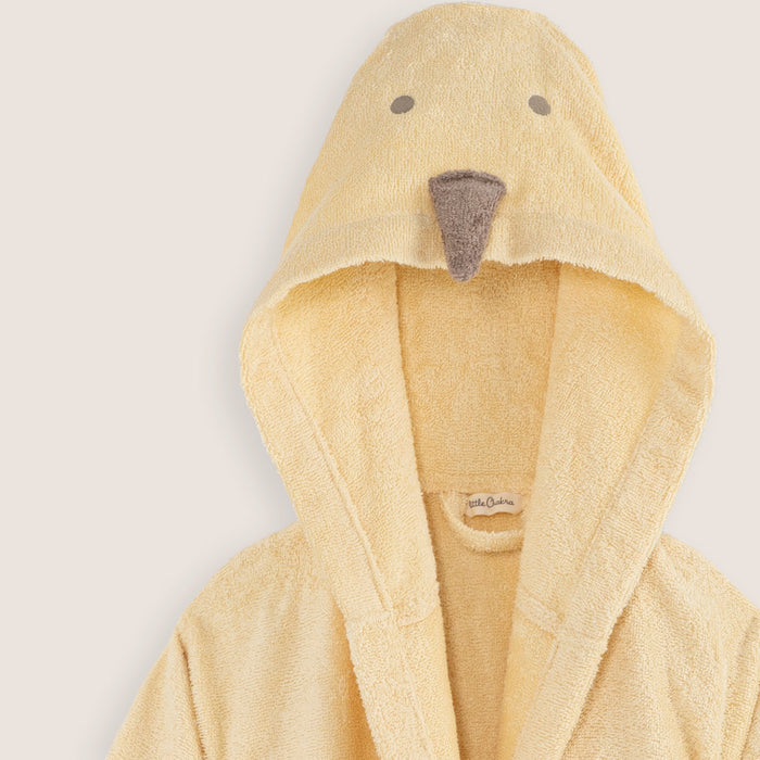 Goose Bathrobe With Hoodie Yellow