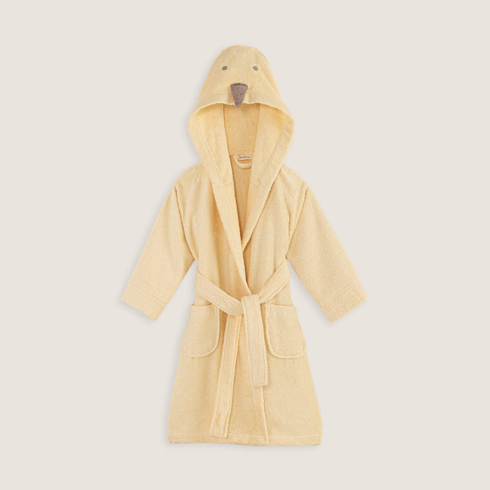 Goose Bathrobe With Hoodie Yellow