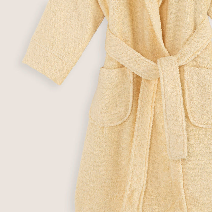 Goose Bathrobe With Hoodie Yellow