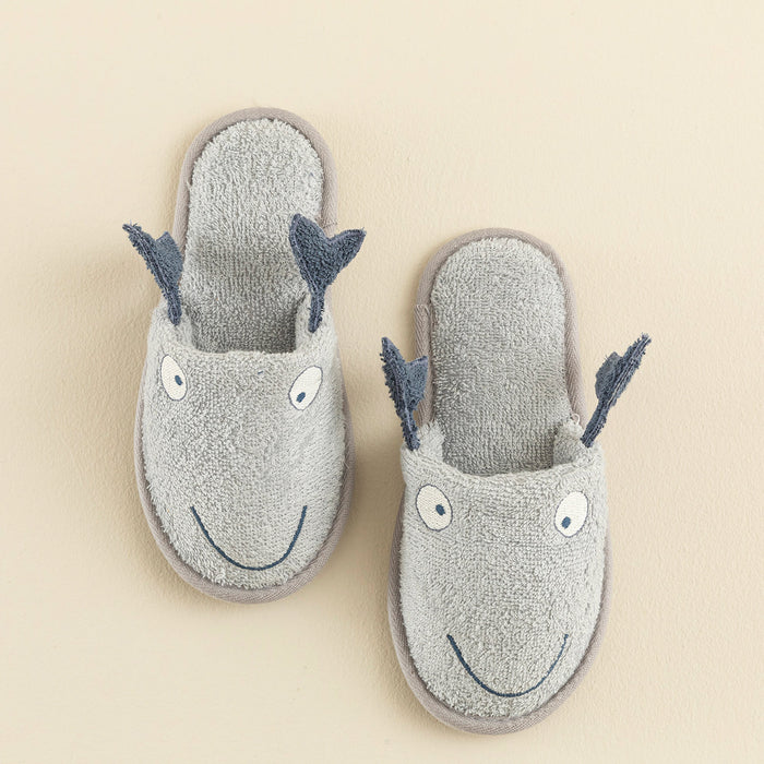 Under The Sea Bath Slippers Grey