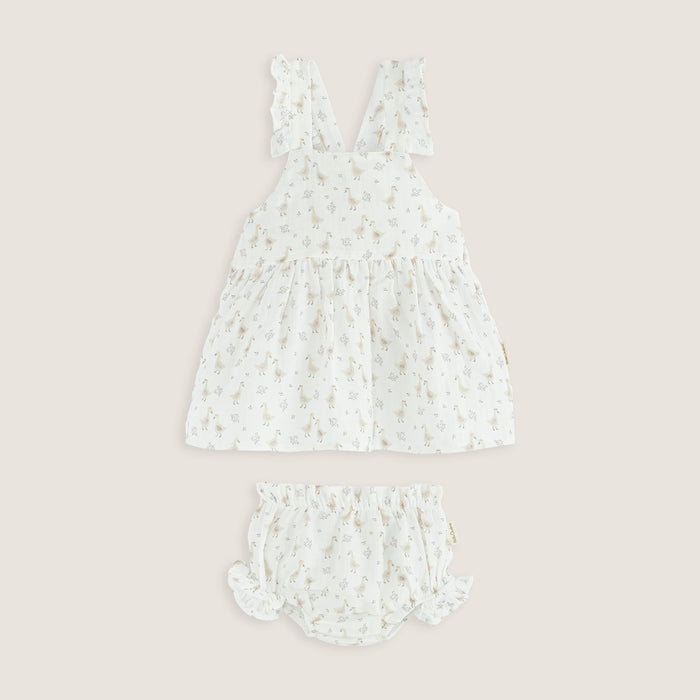 Goose Blouse&Bottom Set Ecru