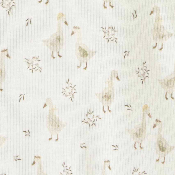 Goose Newborn Jumpsuit Ecru