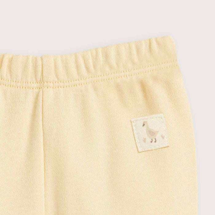 Goose Newborn Footed Pants Yellow