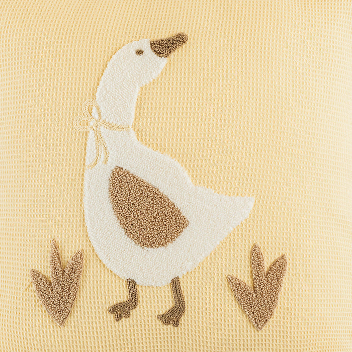 Goose Bedspread&Deco Pillow Yellow