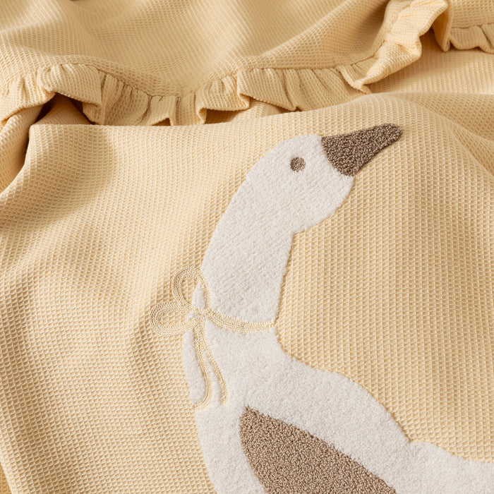 Goose Bedspread&Deco Pillow Yellow