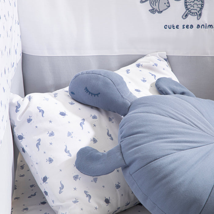 Under The Sea Deco Pillow Blue