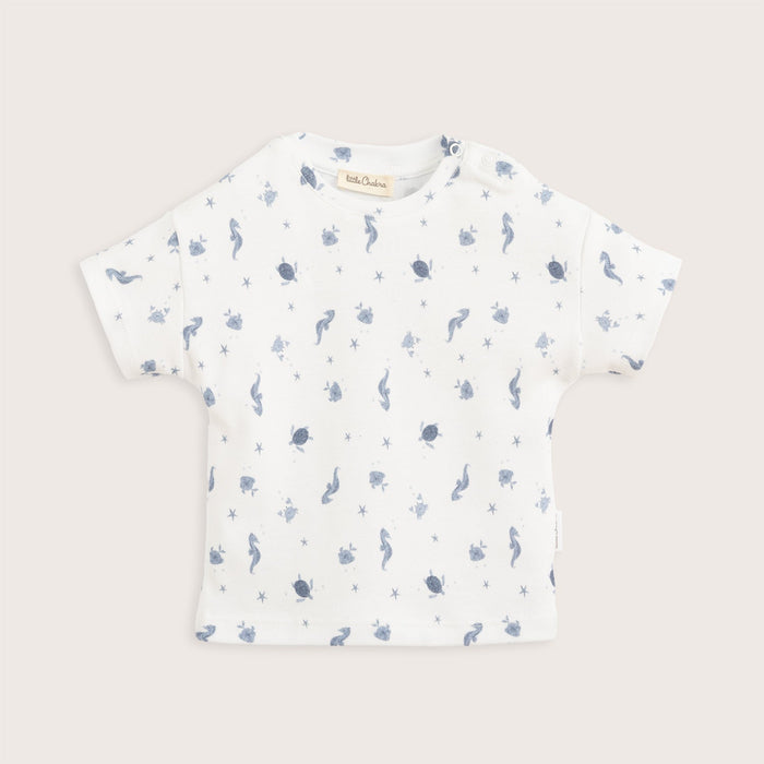 Under The Sea Printed Tshirt Ecru