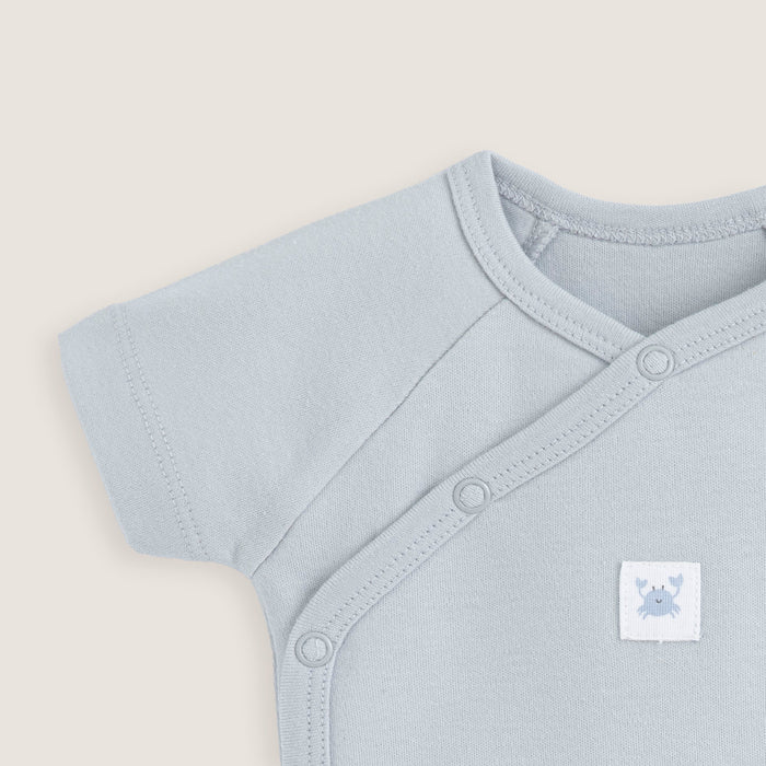 Under The Sea Newborn Double Breasted Body Grey
