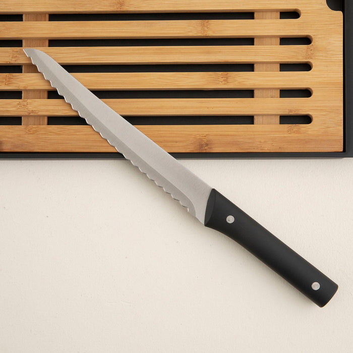 Agni Bamboo Knife Bread Cutting Board 38x27 cm Natural